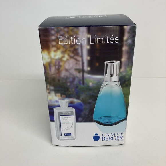 Lampe Berger turquoise and clear ombre fragrance lamp new - Picture 2 of 5
